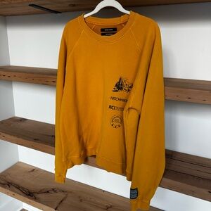 Reese Cooper Mustard Crewneck Sweatshirt x hitchhiking collection